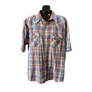Saddle King Western Plaid Snap Shirt – Size 2XL (ML-54)